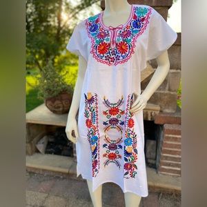 NWT Traditional Mexican embroidered dress